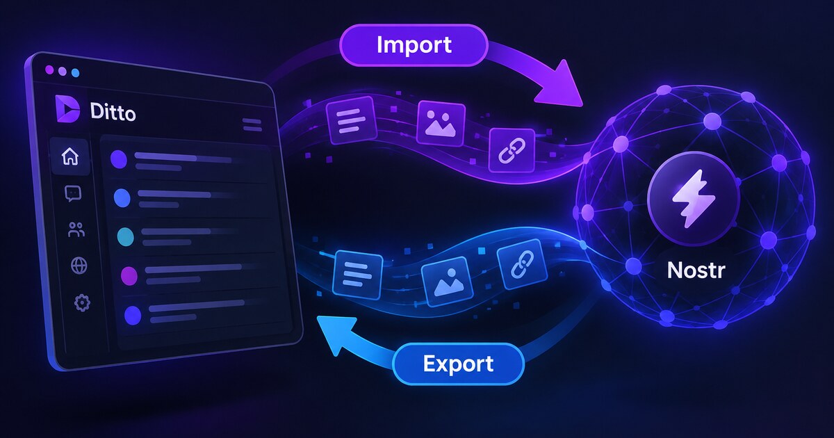 Leave anytime. Take everything: how Ditto’s Import & Export works