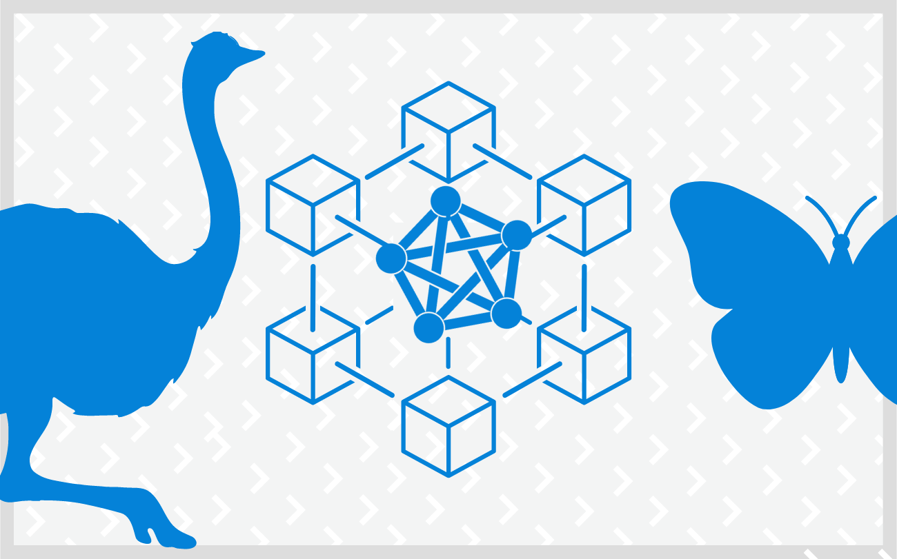 a blue and white image meant to show a bridge from the NOSTR logo to the Soapbox/Fediverse log to the Bluesky log