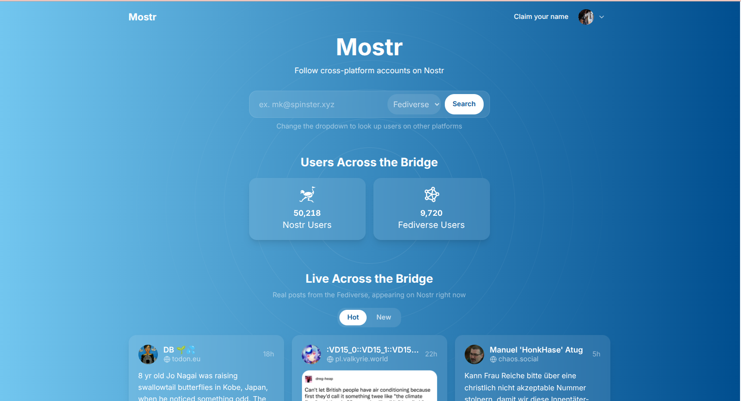 Mostr Bridge Updates: Reserve Your Nostr Username