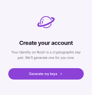 Ditto create account screen