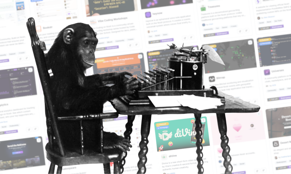 Monkey on a typewriter building apps in Shakespeare