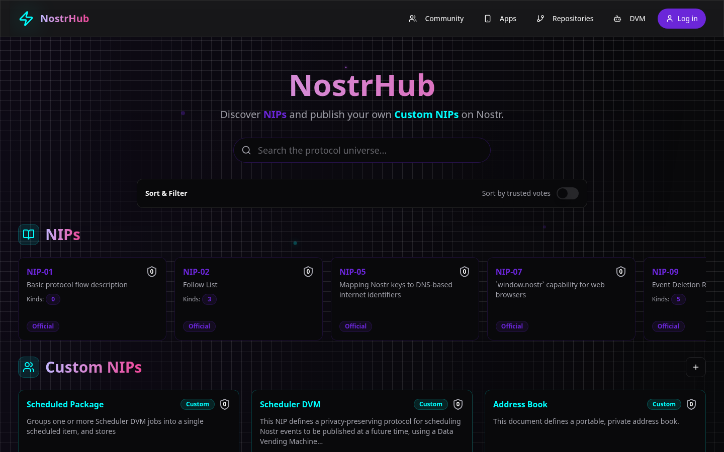NostrHub screenshot